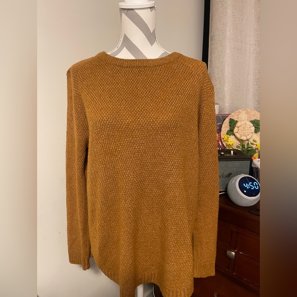 Pink Clover Mustard Sweater
